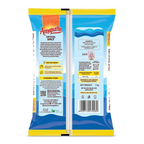 Annapurna Iodized Crystal Salt | Kal Uppu