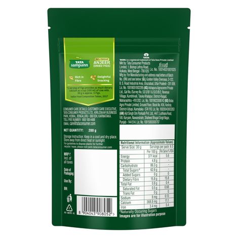 Tata Sampann Premium Anjeer (Dried Figs)Rich In Calcium & Fibre