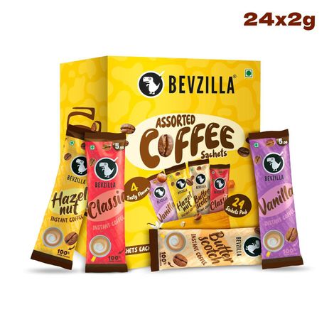Bevzilla Assorted Instant Coffee Powder Sachets