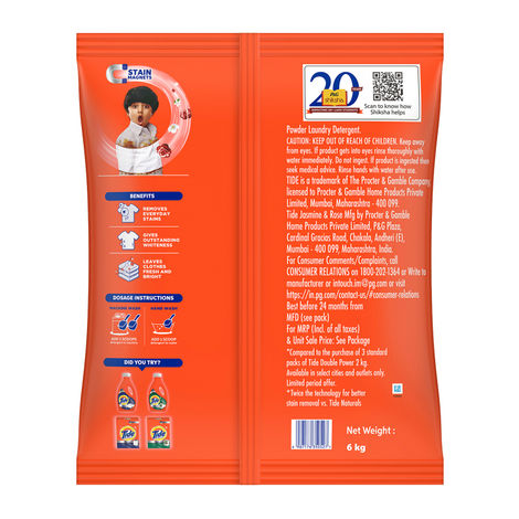 Tide Plus Jasmine & Rose Detergent Powder