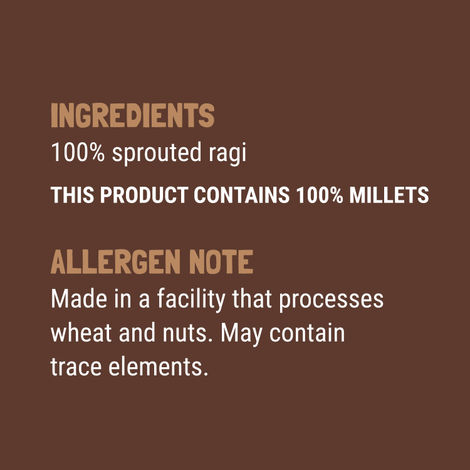 Slurrp Farm No Added Sugar | No Salt | Sprouted Ragi Powder | No Milk