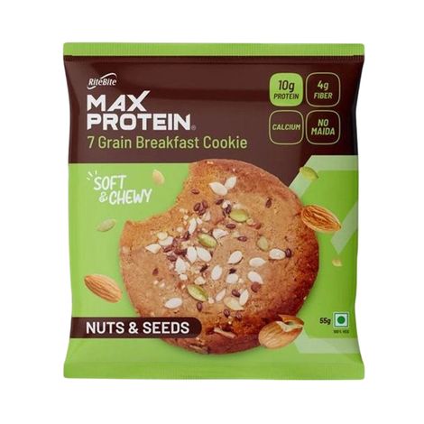 Ritebite Max Protein Cookie Nuts & Seeds, No Maida Multigrain Premium Biscuit Cookies