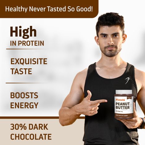 Pintola Peanut Butter Chocolate Flavour Crunchy - 18.6G Protein & 5.2G Dietary Fiber