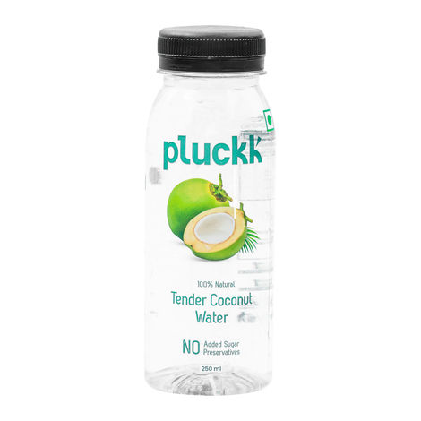 Pluckk Natural Tender Coconut Water | Hydration with Potassium & Electrolytes | No Preservatives