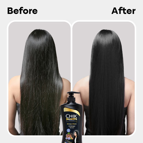 Chik Protein Therapy Shampoo| For Strong & Black Hair | With The Goodness Of Black Tea, and Flax Seeds