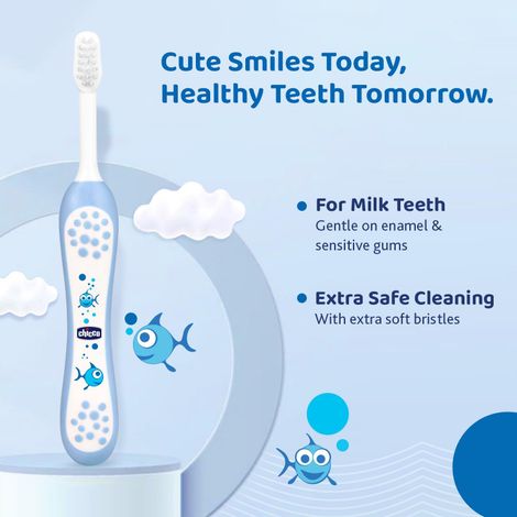 Chicco Toothbrush Blue 6M-36M