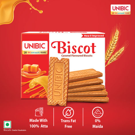 UNIBIC Biscot Caramel Atta Biscuit