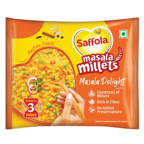 Saffola Masala Millets Masala Delight | Lower In Calories Yummy Millets For Happy Tummy