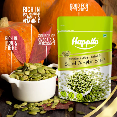 Happilo Roasted&Salted Pumpkin Seeds|Dry Fruits