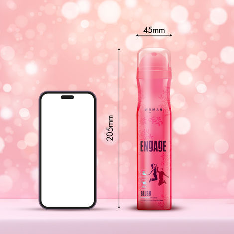 Engage Blush Deodorant For Women, Fruity & Floral, Skin Friendly Deo