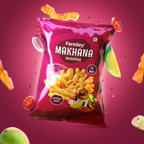 Farmley Makhana Munchies | Amritsari Achari Crisps