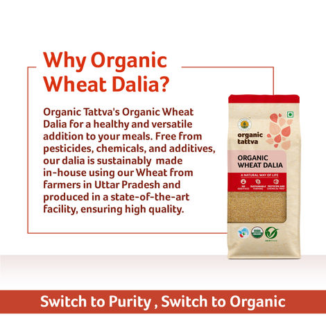 Organic Tattva Organic Wheat Dalia