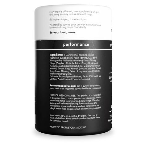 Man Matters Shilajit Gummies (30 Gummies)