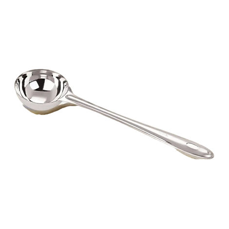 Petals Stainless Steel Cooking/Serving/Spoon - Soup/Dal/Sambar/Curry Ladle | 26.5 cm