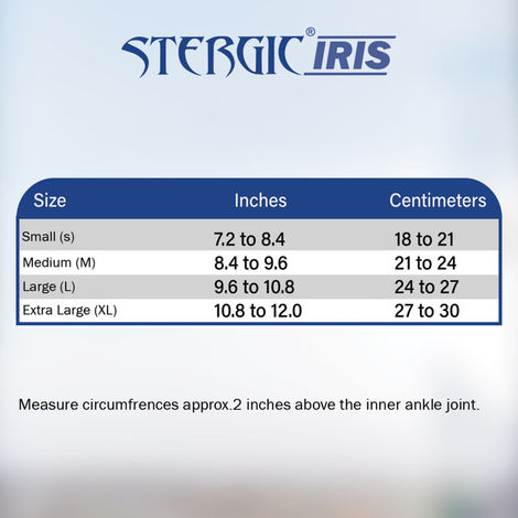 Stergic Iris Ankle Support Brace For Injury Recovery Small Size