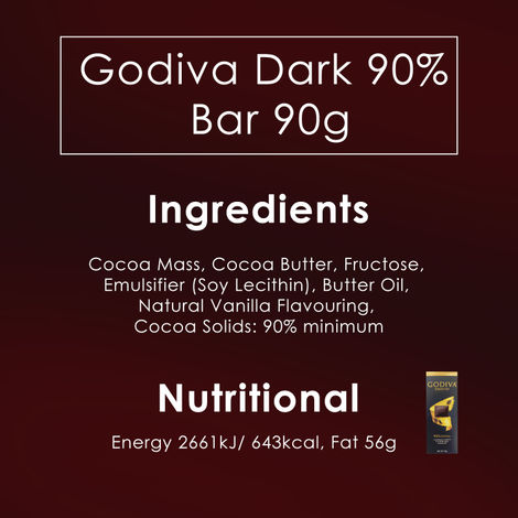 Godiva 90% Cocoa Dark Chocolate
