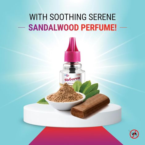 Nippo Swooper Sandalwood Fragrance Liquid Vaporiser Mosquito Repellent Machine with Refills