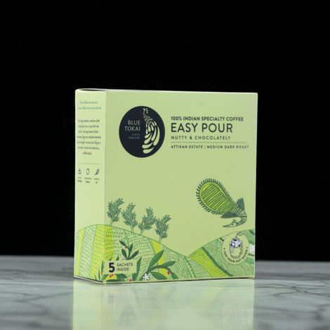 Blue Tokai Easy Pour Attikan Chocolate Medium Roast Hot Brew Coffee