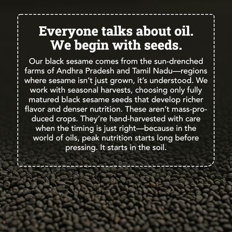 Anveshan Black Sesame (Til-Gingelly) Wood Cold Pressed Oil