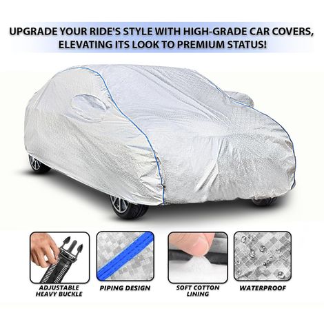 Motorzee Body Cover for Suv and Sedan Free Size | XXL)