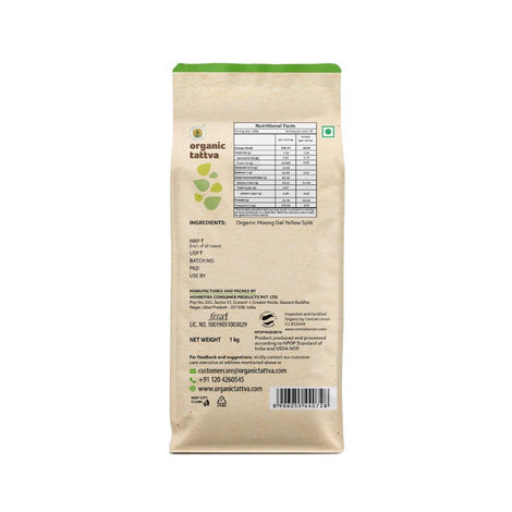 Organic Tattva Moong Dal Yellow Split