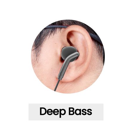 Zebronics Bro in Ear Wired Earphones with Mic, 3.5mm Audio Jack, 10mm Drivers, Phone/Tablet Compatible - Black