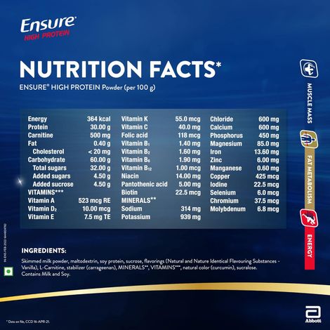 ENSURE High Protein Vanilla Drink Mix Powder