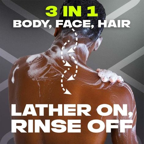 Axe Black 3-in-1 Body,Face & Hair Wash | For Men