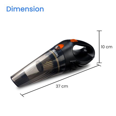 Agaro Car Vacuum Cleaner, Portable, Handheld,12V Dc /110W, 4.5Kpa Power Socket, 14.7Ft Long Cord