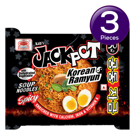 Kab's Korean Jackpot Ramyun Soup Noodles Non Veg Combo