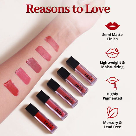 Enn Beauty Semi Matte Liquid Lipsticks | Perfect Nudes