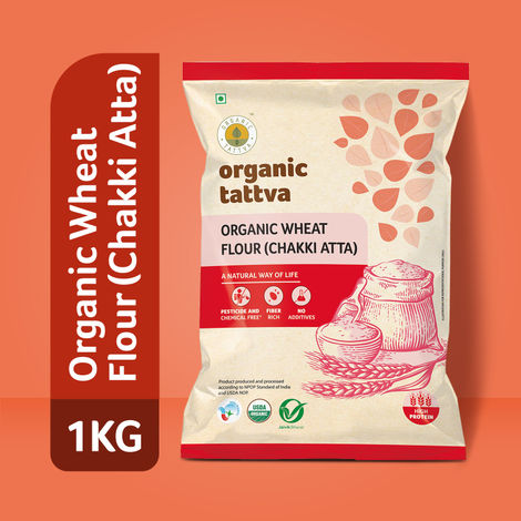 Organic Tattva Whole Wheat Flour | Chakki Atta