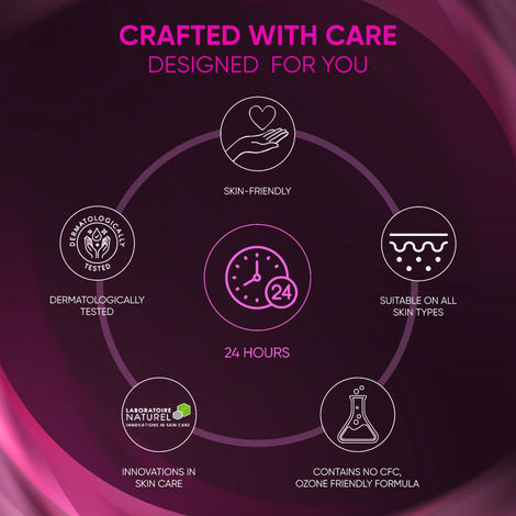 Engage Floral Zest Deodorant for Women, Citrus & Floral, Skin Friendly