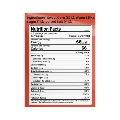 Tadaa Sweet Corn Kernels Peri Peri