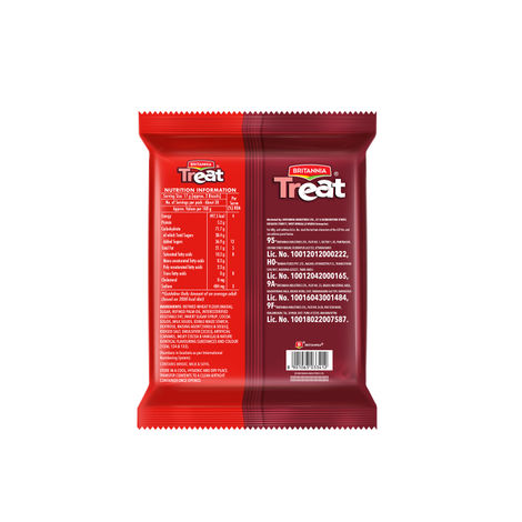 Britannia Treat Vanilla Creme Sandwich Biscuits | Trans Fat-free