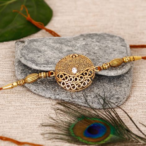 Stone Designer Rakhi (eCraftIndia)