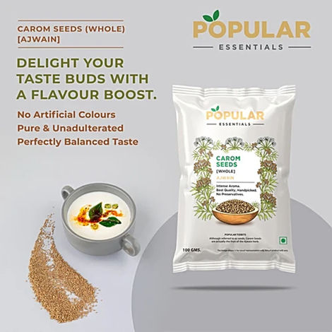 Popular Essentials Ajwain Whole
