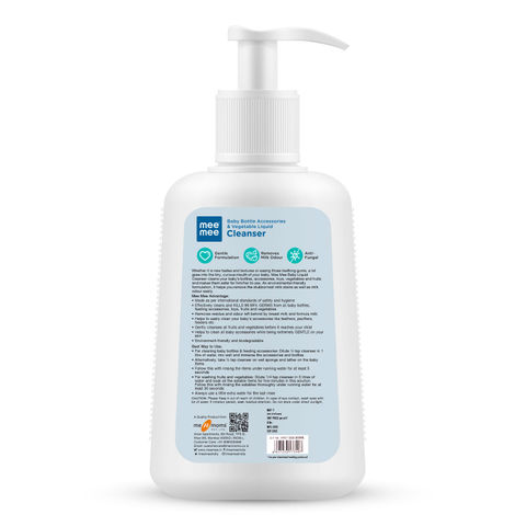 Mee Mee Baby Liquid Cleanser for Bottles | Nipples | Accessories | Toys | Fruits & Vegetables