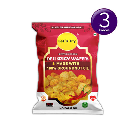 Let'S Try Desi Spicy Wafers Combo 