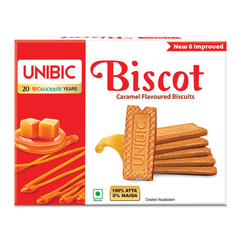 UNIBIC Biscot Caramel Atta Biscuit
