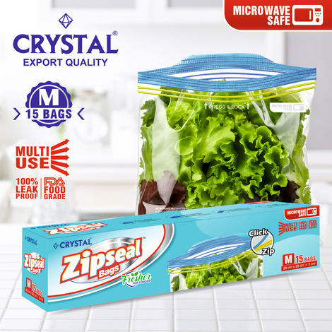 Crystal Medium Zip Seal Bag