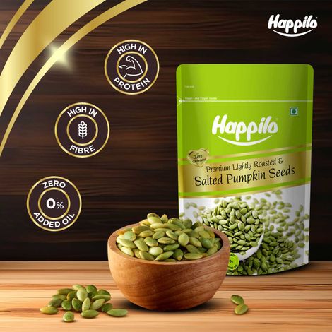 Happilo Roasted&Salted Pumpkin Seeds|Dry Fruits