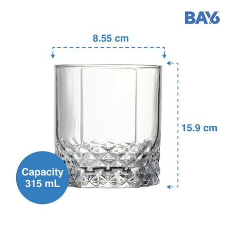 BAY6 Whisky Glass Set - 315 ml - (2pc)