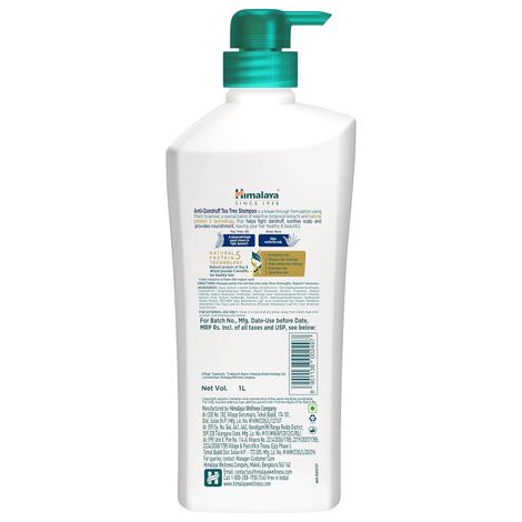 Himalaya Anti Dandruff Shampoo With Tea Tree Removes Dandruff & Soothes Sclap