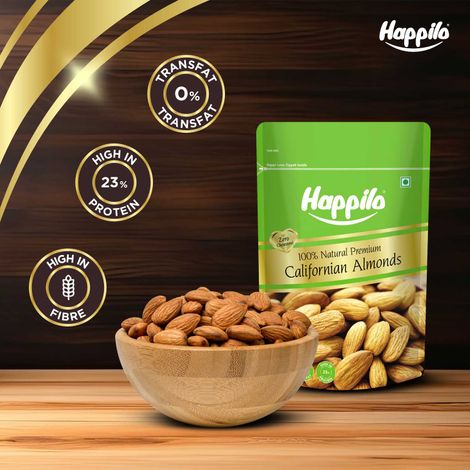 Happilo Premium California Almonds|Badam Giri|Dry Fruits