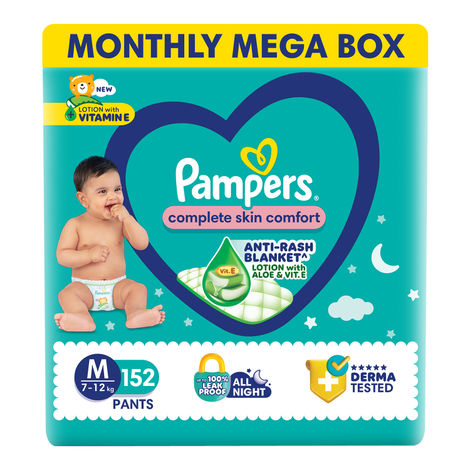Pampers All Round Protection Baby Diapers | Pant Style | M | 76 pcs