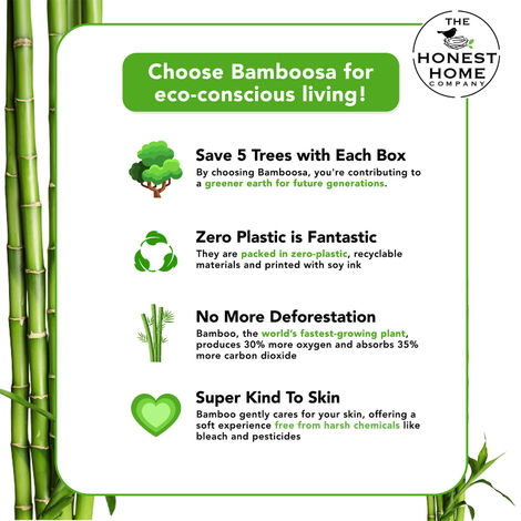 The Honest Home Company Bamboosa 2 Ply Facial Tissue - 100 Pulls - Brown