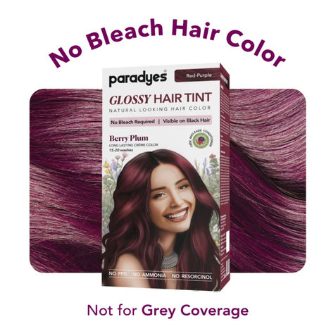 Paradyes No Bleach Berry Plum Glossy Hair Tint