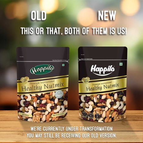 Happilo Premium Healthy Nutmix|Almonds, Cashews, Black Raisins, Pistachios, Raisins|Fasting Special