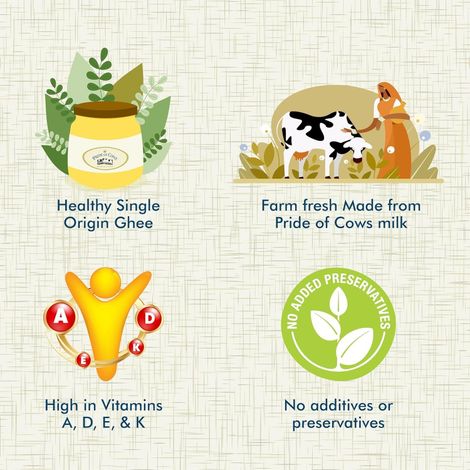 Pride Of Cows Pure Cow Ghee - Single Origin Jar